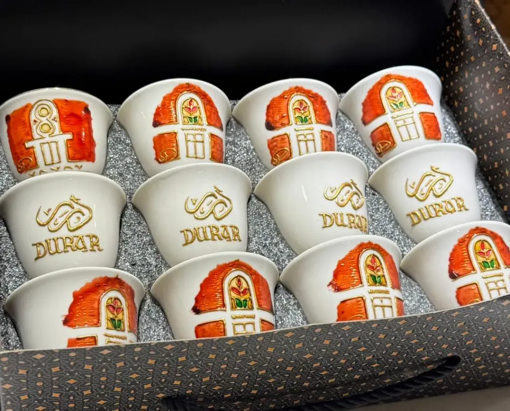 Decorated Durar Ceramic Coffee Pot Set