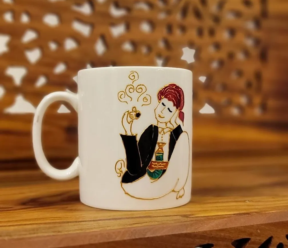 كوب درر سيراميك 400 مل (شخصية رجل)