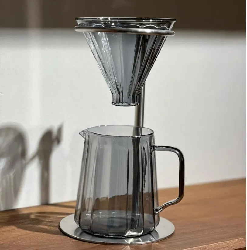 Stainless Steel Drip Stand with Funnel and Server